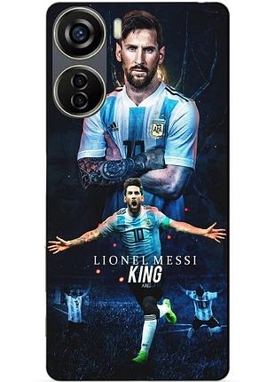 Чехол силиконовый бампер для zte nubia neo 5g с рисунком messi аргентина месси