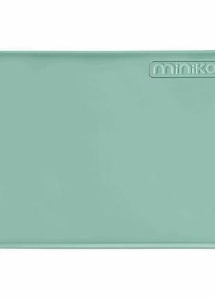 Силіконовий килимок minikoioi mat з бортиками 37х25 зелений (101250008)