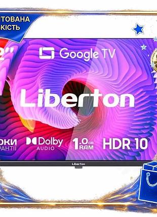 Dm телевізор 32" liberton специфікація 2.2 led чорний 1366x768 google tv для дому і офісу смарт телеві spe|lz