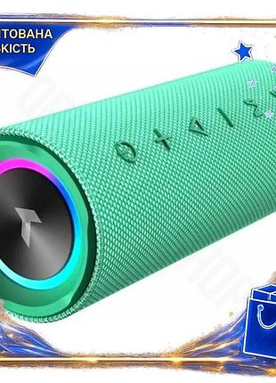 Dm портативна колонка pixus специфікація 2.2 ring bluetooth 5.3 зелена акустика з водозахистом ipx7 дл spe|lz