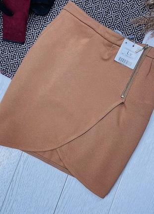 Нова літня спідниця bershka m l коротка спідниця трикотажна