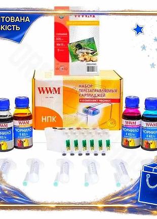 Dm нпк wwm чорнила специфікація 2.2 6x100 мл e82 для epson stylus photo з чіпами для друку фото і граф spe|lz