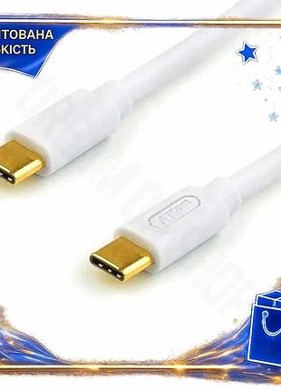 Dm кабель type-c 30 специфікація 2.2 см atcom 60 вт для зарядки і передачі даних usb-c короткий шнур д spe|lz