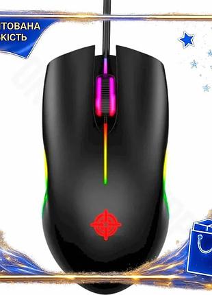 Dm проводная мышь gamepro спецификация 2.2 оптическая черная с rgb подсветкой 800-1200 dpi для компьют spe|lz