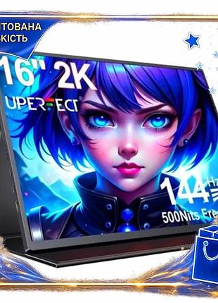 Dm монитор 16" uperfect спецификация 2.2 портативный ips 2560x1600 144 гц для геймеров и работы с type spe|lz