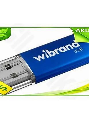 Ve флеш накопитель usb 8гб new version wibrand синий портативный накопитель для данных usb 2.0 с пылев n6w_ver