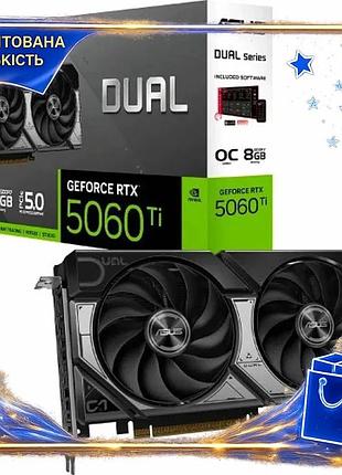Dm відеокарта geforce rtx специфікація 2.2 5060 ti asus dual oc 8gb gddr7 для ігор графічний адаптер 1 spe|lz