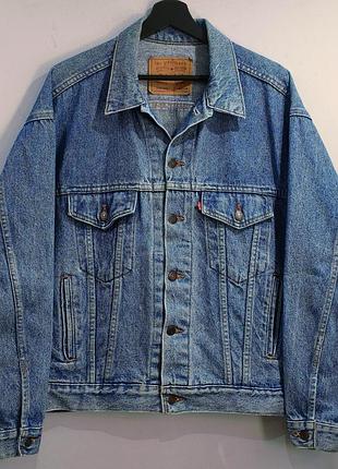Винтажная джинсовая куртка джинсовка levi's 90's trucker jacket usa levis