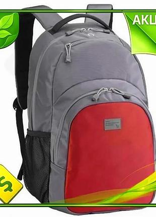 Ve рюкзак для ноутбука 16" new version sumdex grey/red поліестер для комп'ютера стильний рюкзак для на n6w_ver