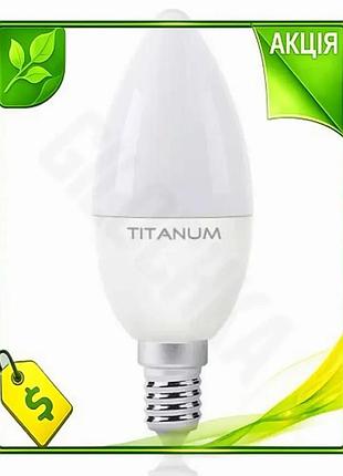 Ve светодиодная лампа e14 6 new version вт 4100k матовая c37 titanum для освещения нейтральный свет 51 n6w_ver