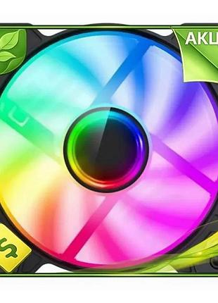 Ve вентилятор 120 мм gamemax new version чорний з argb підсвічуванням активне охолодження 1200 об/хв д n6w_ver