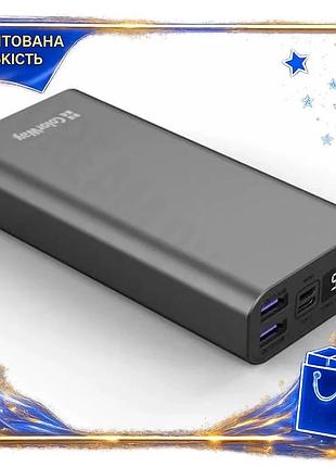 Dm універсальна мобільна батарея специфікація 2.2 colorway 20000 mah grey з led дисплеєм для швидкої з spe|lz