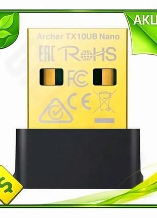 Ve сетевой адаптер tp-link archer new version tx10ub nano wi-fi 6 usb bluetooth 5.3 для пк скорость до n6w_ver