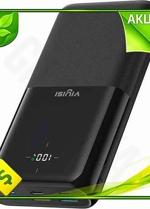 Ve універсальна мобільна батарея 30000 new version mah viyisi чорна power bank з цифровим дисплеєм для n6w_ver