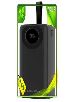 Ve универсальная мобильная батарея colorway new version 30000mah power bank черная для гаджетов быстра n6w_ver