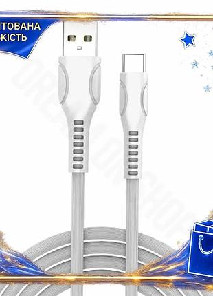 Dm кабель usb am специфікація 2.2 type-c 1 м colorway білий для синхронізації живлення 2.4a зарядний к spe|lz