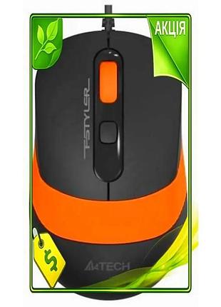 Ve мышь a4tech fstyler бесшумная new version 1600 dpi оптическая проводная usb для работы черная оранж n6w_ver