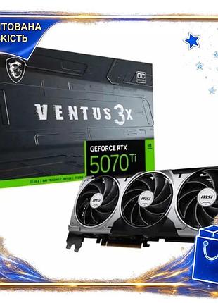 Dm відеокарта geforce rtx специфікація 2.2 5070 ti msi ventus 3x oc 16gb gddr7 256-bit для ігор та тво spe|lz