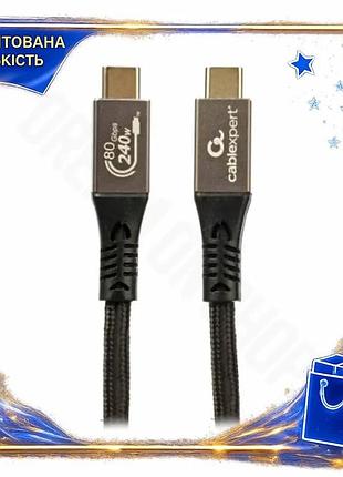 Dm кабель type-c 1 специфікація 2.2 м cablexpert чорний 240 вт для синхронізації живлення 5a швидка пе spe|lz