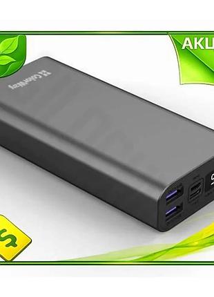 Ve универсальная мобильная батарея colorway new version 20000 mah grey power bank с led дисплеем для г n6w_ver