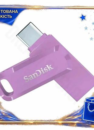 Dm флеш накопитель usb спецификация 2.2 256гб sandisk ultra dual go фиолетовый для смартфонов и пк typ spe|lz