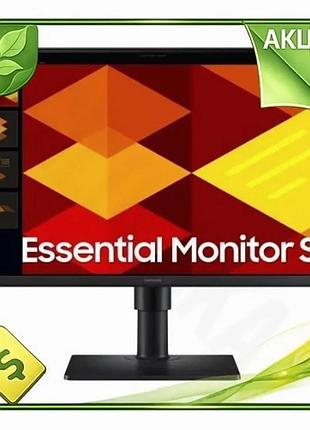 Ve монітор 27" samsung essential new version ips full hd 1920x1080 100 гц для пк ігровий дисплей чорни n6w_ver