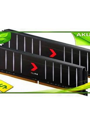 Ve память ddr4 16гб 3600мгц new version pny xlr8 с радиатором для настольного пк игр компьютерная памя n6w_ver