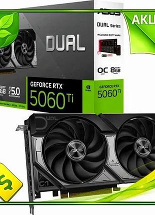 Ve відеокарта geforce rtx 5060 new version ti asus dual oc 8 гб gddr7 для ігор графічний процесор 128- n6w_ver