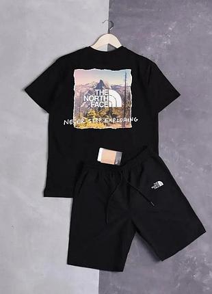 Комплект шорти+футболка the north face tnf