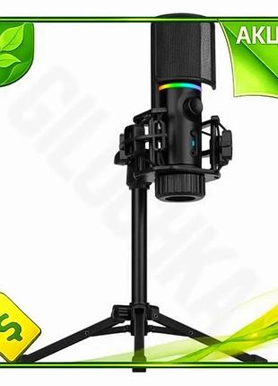 Ve микрофон streamplify usb черный new version кардиоидный для стриминга записи с rgb подсветкой 1,8 м n6w_ver