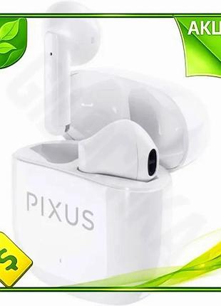 Ve бездротові навушники pixus bluetooth new version 5.3 з мікрофоном для смартфона вкладиші tws білі n6w_ver