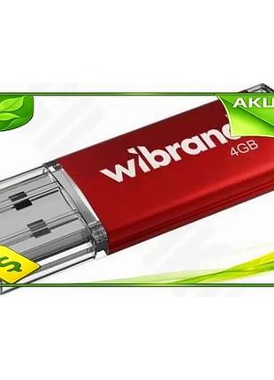 Ve флеш накопитель usb 4гб new version wibrand красный usb 2.0 накопитель для хранения данных флешка н n6w_ver