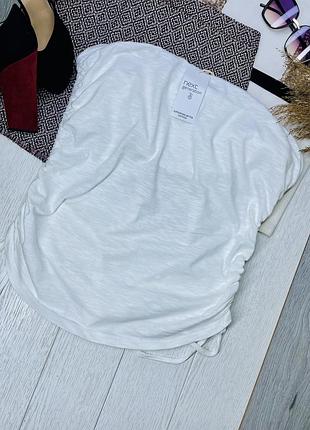 Новий літній топ next 3xl білий топ великого розміру бавовняний топ бандо топ на літо