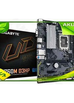 Ve материнская плата lga1700 gigabyte new version b760m d3hp для пк с 4xddr5 2xm.2 hdmi usb3.2 microat n6w_ver