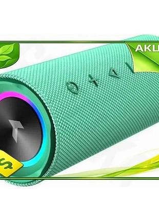 Ve портативная колонка pixus ring new version bluetooth 5.3 зеленая акустика для дома и природы с акку n6w_ver