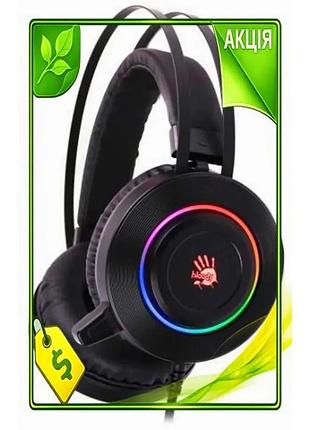 Ve наушники bloody g521 black new version подсветки usb накладные для геймеров с микрофоном шумоподавл n6w_ver