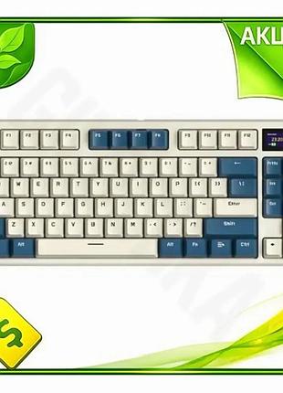 Ve беспроводная клавиатура attack shark new version механическая rgb с дисплеем tft 86 кнопок для комп n6w_ver