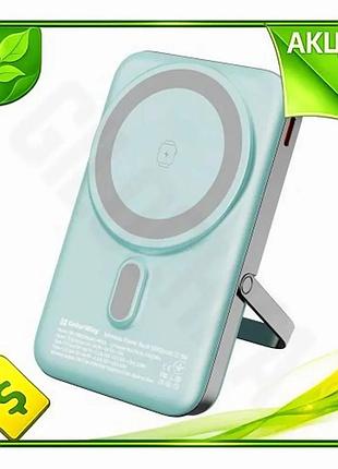 Ve универсальная мобильная батарея colorway new version 10000 mah aquamarine беспроводная зарядка powe n6w_ver