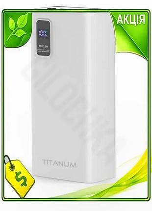Ve универсальная мобильная батарея 30000 new version mah titanum 22.5 вт с 4xusb type-c quick charge p n6w_ver
