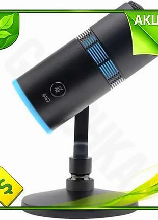 Ve мікрофон thronmax usb конденсаторний new version 3,5 мм jack для стрімінгу з rgb підсвічуванням чор n6w_ver