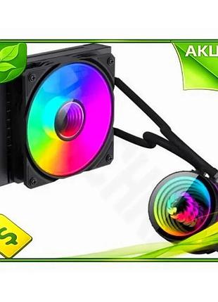 Ve система рідинного охолодження gamemax new version чорна для процесора argb підсвічування охолоджува n6w_ver