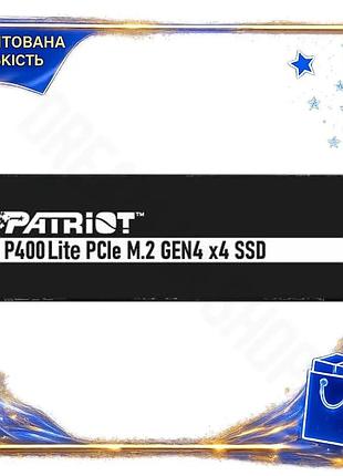 Dm твердотільний накопичувач ssd специфікація 2.2 1tb patriot p400 lite pci-e 4.0 x4 m.2 2280 для пк ш spe|lz