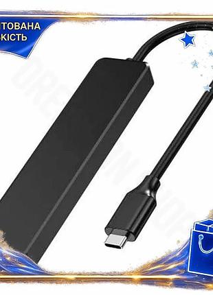 Dm хаб usb choetech специфікація 2.2 5 в 1 чорний type-c 3.0 hdmi 4k 30гц для ноутбука і комп'ютера us spe|lz