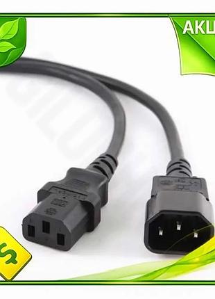 Ve кабель живлення 1.8 м new version cablexpert чорний iec c14 - iec c13 для пк та дбж електричний каб n6w_ver