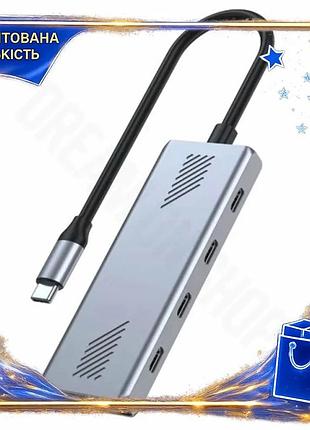 Dm хаб usb gembird спецификация 2.2 4xtype-c 3.2 серый алюминиевый для ноутбука и смартфона коннектор spe|lz
