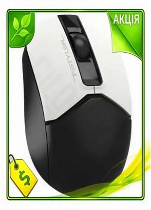 Ve миша a4tech fstyler бездротова new version оптична 1200dpi для пк і ноутбука симетрична чорна біла n6w_ver