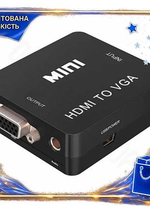 Dm переходник hdmi f-vga спецификация 2.2 f atcom черный для монитора с 3,5 мм звуком и microusb питан spe|lz