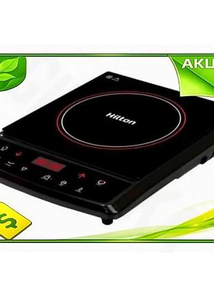 Ve настольная индукционная плита hilton new version 1500w черная с таймером электронная плитка для кух n6w_ver