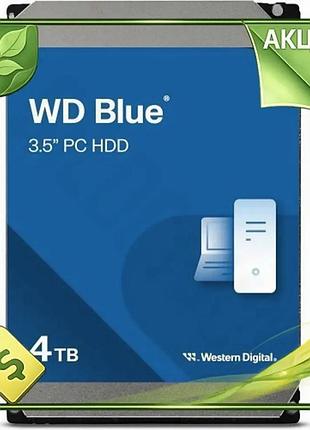 Ve жесткий диск 3,5" 4тб new version western digital blue sata3 накопитель для пк для хранения данных n6w_ver