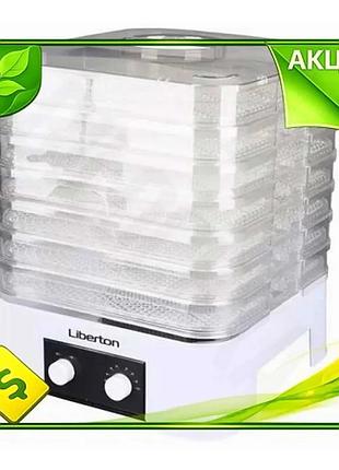 Ve сушилка овощей и фруктов new version liberton 520w механическое управление 21 л для домашнего испол n6w_ver